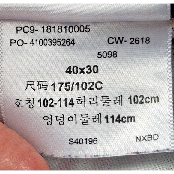 Levi's 541 Athletic Fit Jeans Mens 40x30 Dark Wash Straight Denim Pants - Picture 5 of 12